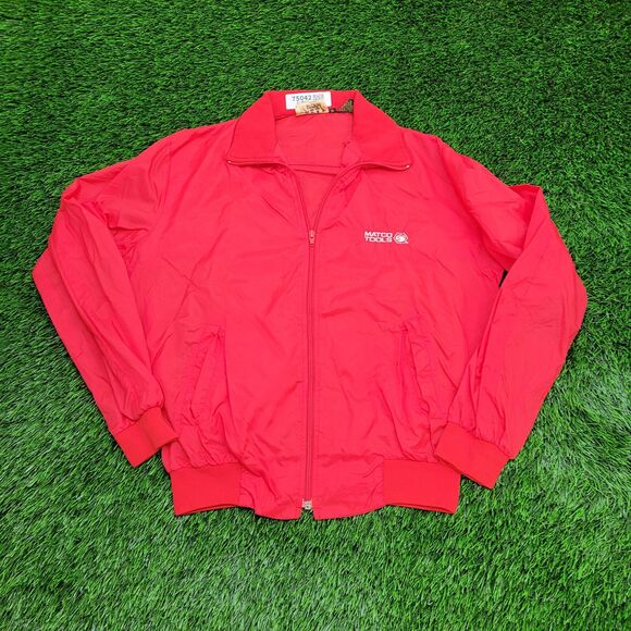Vintage 90s Matco-Tools Jacket L/XL 21x25 Red - Picture 1 of 12